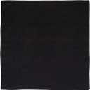 Large 100% Cotton Solid Color Blank Bandanas (22 x 22) - For Custom Printing (1 Piece (1pcs), Black)