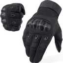 WTACTFUL Tactical Gloves for Men Touchscreen Airsoft Paintball Motorcycle Gloves (Medium, Full Finger Black)