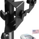 Flag Pole Holder Kit Compatible with Tesla Cybertruck L-Track, Fits Flagpoles Up to 1.18 Inches in Diameter, High-Tensile Steel Flagpole L-Track Mounting with Double Lug Threaded Stud