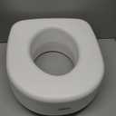 Carex Toilet Seat Riser, 5.5 Inch, Toilet Seat Risers for Seniors, Raised Toilet Seat, Supports 300lbs, Slip-Resistant, Toilet Riser, Elevated Toilet Seats