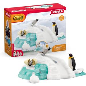Schleich Wild Life - Penguin Family Fun - Animal Toys for Kids and Toddlers Ages 3+