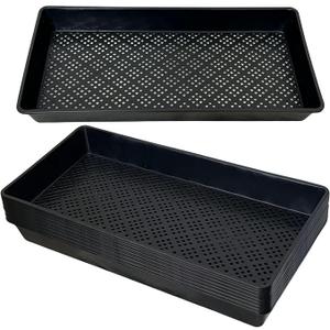 1020 Mesh Tray Soil Blocking Tray 1020 Trays Seedling Starter Trays 5 Pack Black 540×270×60 for Microgreens Hydroponic