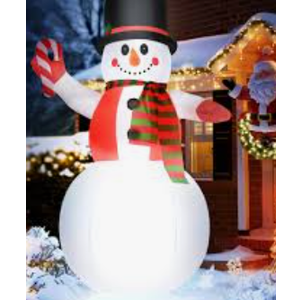 8 FT Christmas Inflatable Snowman Outdoor Decorations, Blow Up