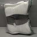 Pain Relief Cervical Pillow for Neck Support,Adjustable Ergonomic Pillow Cozy Sleeping,Odorless Orthopedic Memory Foam Pillows,Contour Bed Pillow for Side Back Stomach Sleeper (Queen Size-24.8''Lx14.96''Wx5.78''H, Grey)