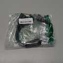 1.5 FT Extension Cord Splitter 1 to 2, 3 Prong Indoor Power Outlet Splitter, 16AWG Cable Wire Extender Space Saver for Halloween Lights, Christmas Decorations, Computer, Scanner, Black