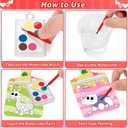 ABERLLS Valentines Day Cards for Kids School, 24 Pack Watercolor Paint Sets with Greeting Cards, Valentines Day Gifts for Kids Classroom Exchange Gifts, Valentine Party Favors for Boys and Girls