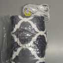 Homemate Heated Blanket Electric Throw - 50x60 Heating Blanket with 10 Fast Heat Levels 8 Hours Auto Off Soft Cozy Flannel Over-Heated Protection ETL Certification Keep Warming in Home (Grey Geometry)