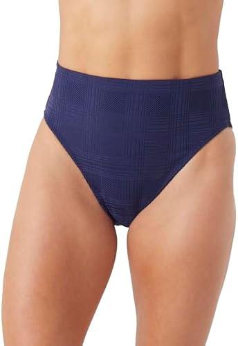 Nautica Women's Tummy Control Bikini Bottom – Swim Brief, Quick-Dry Fabric, UPF Sun Protection, Blue, XL