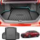 Mixsuper Custom Fit Cargo Liner for Honda Accord 2018-2022 All Models Trunk Liner All Weather Rear Trunk Cargo Mat Black