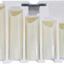 LED Flameless Candle Light Decorative Electric Candle Lamp for Home Decor Wedding Centerpieces and Parties Realistic Wax-Like Design Battery-Free 5-Piece Set