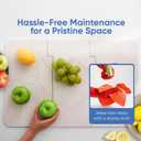 Chefs Path Dish Stone Drying Mat - 23.6x15.4in Mountain Print Spliced Kitchen Mat - Quick Drying and Ultra Absorbent Diatomaceous Earth and Quartz Dish Drying Mat with Non Slip Pad and Sandpaper