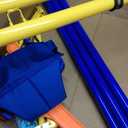 New Toddler Swing Set with Frame Indoor & Outdoor Baby Swing with Foldable Metal Stand Kids Swing Set for Backyard, Easy to Assemble & Store, Blue