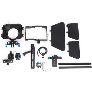DSLR Camera Cage, Alloy Camera Camcorder Video Cage, Camera Cage with Follow Focus Matte Box Protections Cover for GH4 Cameras