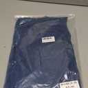 AKEWEI Women's 3/4 Length Bell Sleeve Tops V Neck Dressy Casual Shirts Ladies Loose Fit Blouses Tunic (Blue) 3XL