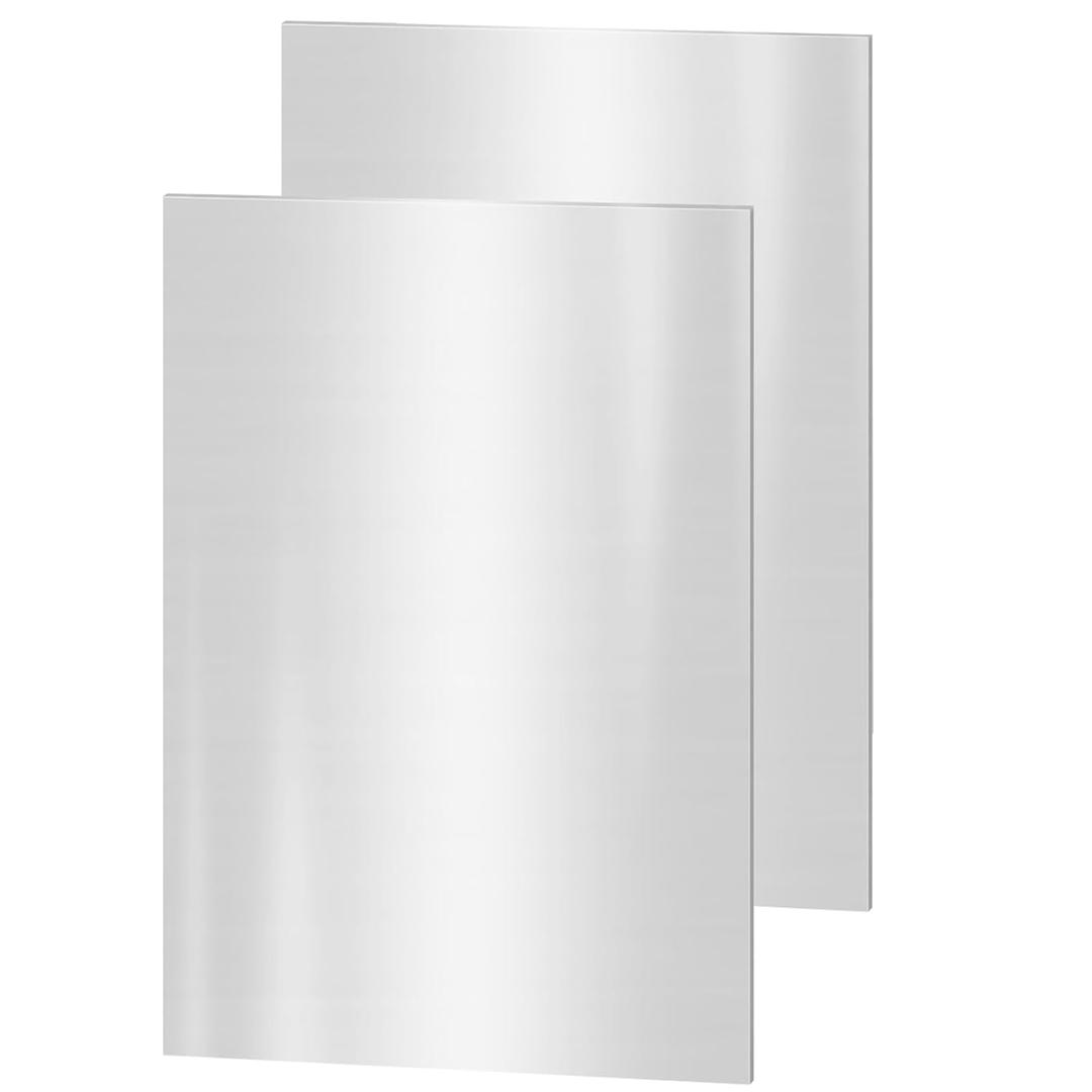 2PACK 4 x 8 x 1/16 Inch 304 Stainless Steel Sheets - 1/16 inch Thickness Stainless Steel Shim Plates Metal Sheets for Kitchen DIY Craft Making (100 x 202 x 1.5 mm)