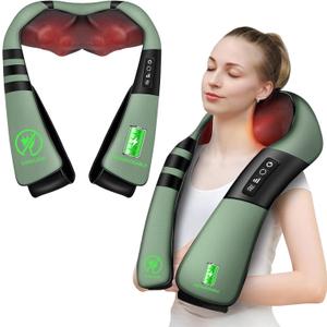 Cordless Shiatsu Neck and Shoulder Massager with Heat, Back Massager for Pain Relief Deep Tissue 3D Kneading, Back Massager for Neck and Shoulder Pain, Gifts for Women Men Family