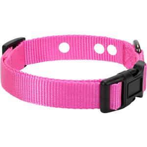 Dog Fence Replacement Collar for Shock Collar, E-Collar Replacement Strap, 1 inch Pink Large