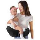 HKAI Baby Hip Carrier,Baby Carrier with Adjustable Waistband & Breathable Mesh, Ergonomic Carrier with Non-Slip Hip Seat Surface for Newborns & Toddlers (Black)
