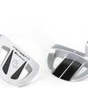 Orlimar Golf Tangent T1 Mallet Men's Left Handed Putter with Free Headcover, Silver/ Black