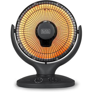 BLACK+DECKER Portable Heater for Rooms up to 161 Sq. Ft., Oscillating Space Heater & Heater for Bedroom with Overheat Protection, Small Heater with Timer & Manual Controls