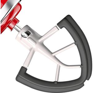 Flex Edge Beater for KitchenAid 4.5/5 Qt Tilt-Head Mixer Flexible Silicone Edge kitchen aid paddle attachments, Auto-Scrape Bowl Scraper, For Kitchen Aid Accessories and Attachments (Gray)