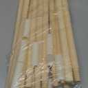 16 Pieces Replacement Wood Poles and Connectors for Kids Teepee Tent, 17 inch