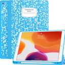 Soke Case for iPad 9th Generation 2021/8th Gen 2020/7th Gen 2019 with Pencil Holder - Premium Shockproof Case with Soft TPU Back Cover & Auto Sleep/Wake for iPad 10.2 Inch, Book Blue (B-Book Blue)