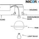 NICOR Lighting 6 inch White Recessed Eyeball Trim Designed for 6 inch Housings (17506WH)