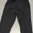 OQQ Yoga Pants Women High Waist Stretch Casual Soft Straight Leg Bottoms (Large Short, Black)