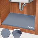 Under Sink Mat, 34" x 22" Under the Sink Mat Waterproof, Under Sink Tray Organizer, Silicone Under Sink Mats for Kitchen, Fits 36inch Standard Cabinet Under Sink Drip Tray