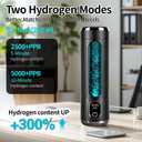 2026 New Upgrade Hydrogen Water Bottle, Up to 5000+ PPB, 8.5 oz | Food-Grade PC, SPE/PEM Technology, Portable Hydration System, Health Care Gifts for Husband, Wife, Family, Friends