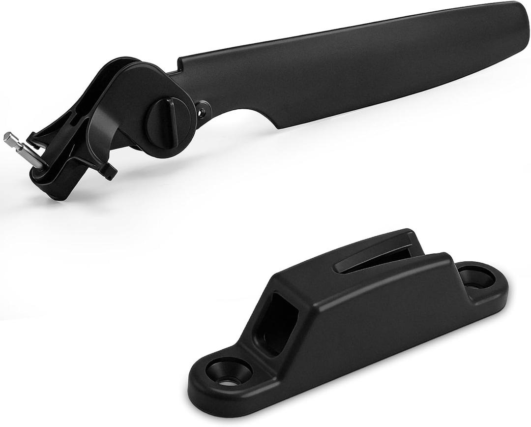 17‘' Kayak Rudder Steering System - Kayak Tail Rudder Direction Controller Replacement Parts with Nylon Blade Steering Control Kit with Nylon Blade and Locking Mechanism