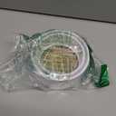 NDS 910B, 4 In. Round Grate Drain Cover, with PVC Collar, Connects to 3 Inch Drain Pipe & 4 Inch Drain Fittings, for Small Lawns, Landscaping and Patios, Satin Brass