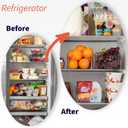 ClearSpace Plastic Pantry Organization and Storage Bins with Removable Dividers Perfect Kitchen Organization or Kitchen Storage Refrigerator Organizer Bins, Cabinet Organizers (4 Pack XL)