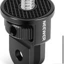 NEEWER Action Camera Mount Adapter with 1/4" Screw Aluminum Alloy Compatible with GoPro Hero 13 12 Insta360 X4 X3 DJI Osmo Pocket 3 Creator Combo Phone Cage, GP-7