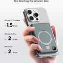 for MagSafe Battery Pack 10000mAh, 20W Ultra Slim Portable Phone Charger with LED Display, Magnetic Power Bank for iPhone 15/14/13/12 Series (Space Gray)