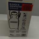 Chapin 20075 Disinfectant Bleach Sprayer, 1 Gallon, Made in The USA, Adjustable Cone Nozzle, Compatible with Bleach Solutions and Fungicides, Translucent White