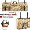 Double UTV Gun Bag Rack - Heavy Duty Waterproof Design for All-Weather Protection with Thick Foam Padding, Secure and Durable, Ideal for Outdoor Gear, Secure Storage on UTV