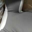 Reading Pillow for Sitting in Bed, 22H Bed Rest Pillows with Arms, Back Pillows for Sitting Up, Ergonomic Lumbar Support Cushion for Reclining, Gaming, Work, Resting, Watching TV, (Grey&Darkgrey)