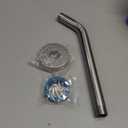 NearMoon Shower Arm with Flange, Made of 304 Stainless Steel Shower Extension Extender Pipe, Wall-Mounted for Fixed Bathroom Showerhead, Never Rust (10 Inch, Brushed Nickel)