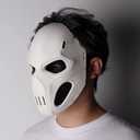 Halloween Taskmaster Mask,Realistic Cosplay Latex Masks for Men Women,Hero Movie Cosplay Costume Mask