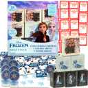 Disney Frozen Valentine's Day Classroom Gift Exchange Set - Bundle with 20 Treat Boxes with Stickers, Tattoos, Stampers for Valentines Classroom Party | Frozen Goodie Bags