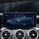 TTCR-II Compatible with Mercedes C Class Screen Protector W205 2019-2021 and GLC Class W253 2020-2022, Console Touchscreen Protector 10.3 Inch, Tempered Glass GPS Protective Film
