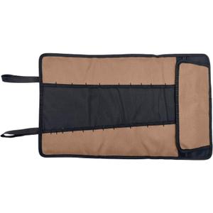 36 Pockets Tool Roll Organizer Tool Roll Up Pouch, Roll Storage Bag Pouch for Electrician (Green)