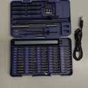 STREBITO Mini Electric Screwdriver Set, 67 in 1 Electric Precision Screwdriver - 50 S2 Magnetic Bits, 5 Torque Settings, 4 LED Lights, Electric Screwdriver Kit for PC Phone Laptop Camera Electronics (Blue)