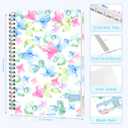 2 x 2026 Planner, Weekly and Monthly Calendar Academic Planner, Jan 2026 - Dec 2026, Planning Agenda Book for Desk Accessories and School Supplies - A5 (6.3'' x 8.5'') (E-Blush & Blue Blooms)