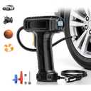 Tire Inflator Portable Air Compressor, 150PSI Automatic Tire Pump with LED Flashlight with Digital Pressure Gauge