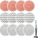 12 Pack 3897A Rotating Mop Pads for Bissell SpinWave SmartSteam Scrubbing Steam Mop 3897A,3712C,3712W Scrubby Pad, Model No 1641112