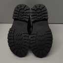 K KomForme Girls Glitter Ankle Boots Side Zipper Chelsea Booties Lug Sole (Little Kids), Black, Size 11