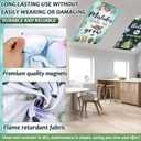 8 Pcs Fluorescent Light Covers with 80 Magnets Decorative for Classroom Ceiling Lights 4 x 2 Feet Magnetic Light Cover Filter Easy Install for Office Hospitals Drop Home Ceiling Supplies (Succulent)